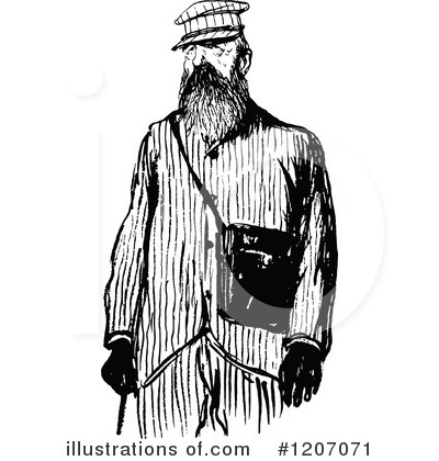 Royalty-Free (RF) Man Clipart Illustration by Prawny Vintage - Stock Sample #1207071