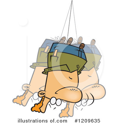Royalty-Free (RF) Man Clipart Illustration by toonaday - Stock Sample #1209635