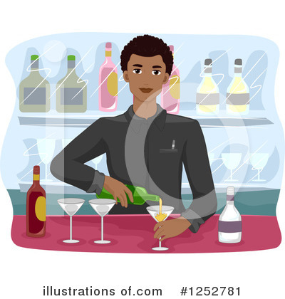 Bartender Clipart #1252781 by BNP Design Studio