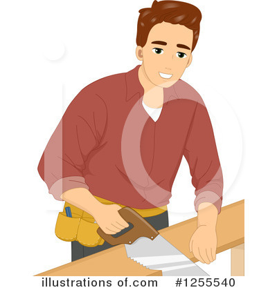 Hand Saw Clipart #1255540 by BNP Design Studio
