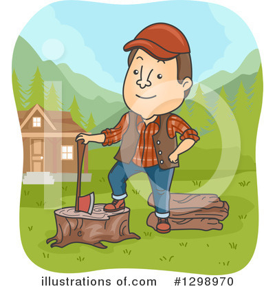 Lumberjack Clipart #1298970 by BNP Design Studio
