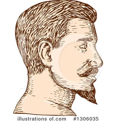 Mustache Clipart #1306035 by patrimonio