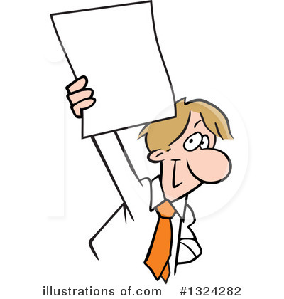 Business Man Clipart #1324282 by Johnny Sajem