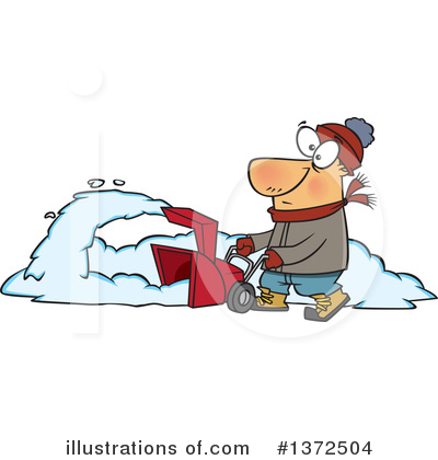 Snow Blower Clipart #1372504 by toonaday