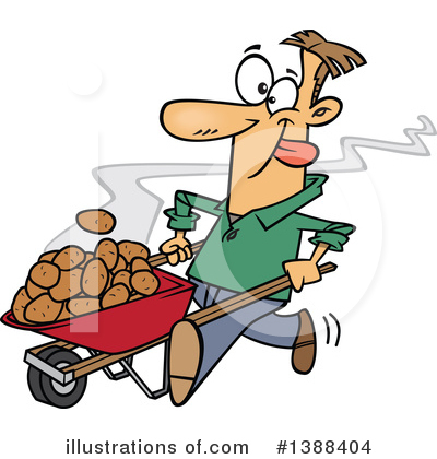 Potatoes Clipart #1388404 by toonaday