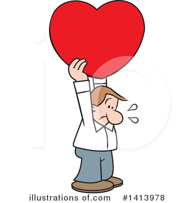 Valentines Day Clipart #1413978 by Johnny Sajem