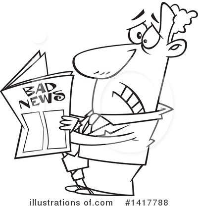 Newspaper Clipart #1417788 by toonaday