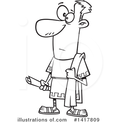 Royalty-Free (RF) Man Clipart Illustration by toonaday - Stock Sample #1417809