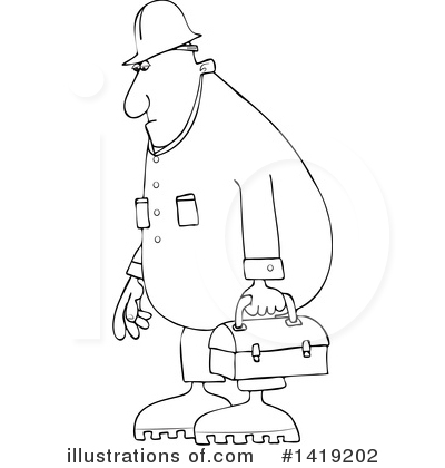 Royalty-Free (RF) Man Clipart Illustration by djart - Stock Sample #1419202