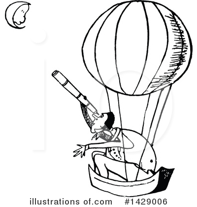 Hot Air Balloon Clipart #1429006 by Prawny Vintage