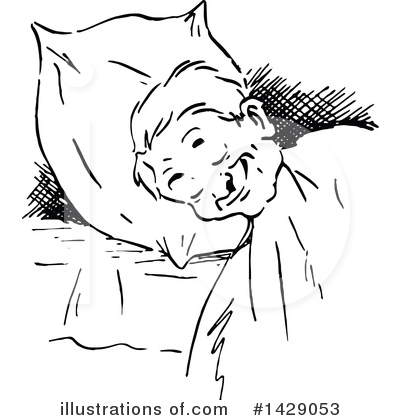 Sleeping Clipart #1429053 by Prawny Vintage