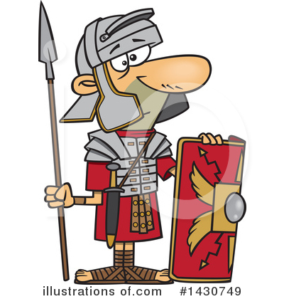 Roman Soldiers Clipart #1430749 by toonaday