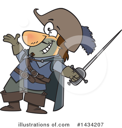 Musketeer Clipart #1434207 by toonaday