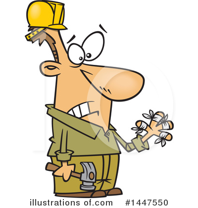 Construction Worker Clipart #1447550 by toonaday