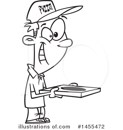 Pizza Delivery Clipart #1455472 by toonaday