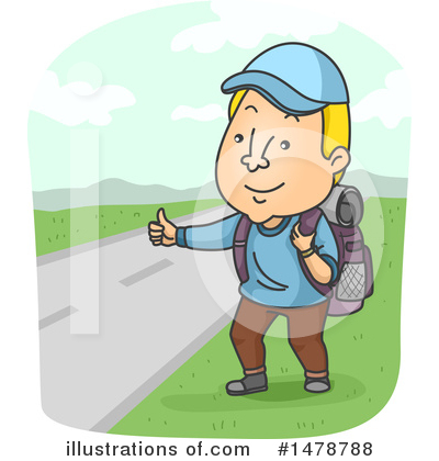 Hitchhiker Clipart #1478788 by BNP Design Studio