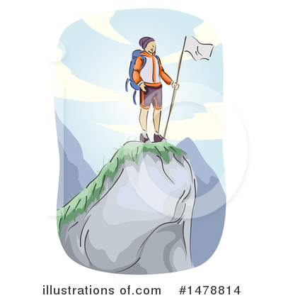 Mountain Climbing Clipart #1478814 by BNP Design Studio