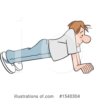Pushups Clipart #1540304 by Johnny Sajem