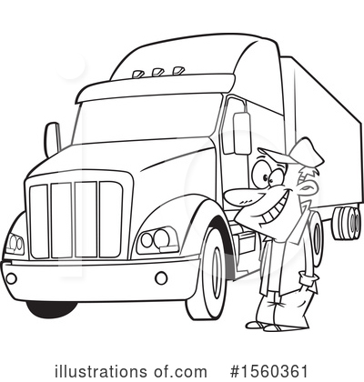 Big Rig Clipart #1560361 by toonaday