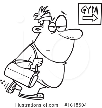 Royalty-Free (RF) Man Clipart Illustration by toonaday - Stock Sample #1618504