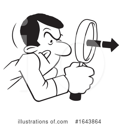 Magnifying Glass Clipart #1643864 by Johnny Sajem