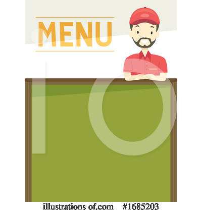 Waiter Clipart #1685203 by BNP Design Studio