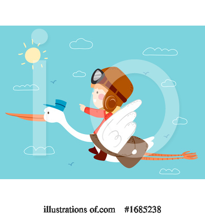 Stork Clipart #1685238 by BNP Design Studio