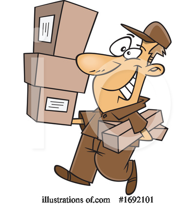 Parcel Clipart #1692101 by toonaday