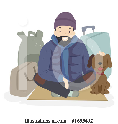 Homeless Clipart #1695492 by BNP Design Studio