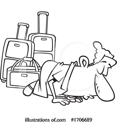 Baggage Clipart #1706689 by toonaday