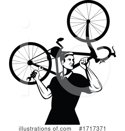 Cyclist Clipart #1717371 by patrimonio