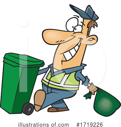 Garbage Man Clipart #1719226 by toonaday