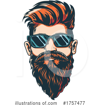 Beard Clipart #1757477 by Vector Tradition SM