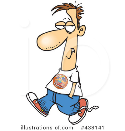 Royalty-Free (RF) Man Clipart Illustration by toonaday - Stock Sample #438141