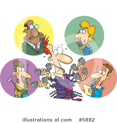Royalty-Free (RF) Man Clipart Illustration by toonaday - Stock Sample #5882