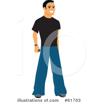 Royalty-Free (RF) Man Clipart Illustration by Monica - Stock Sample #61703