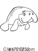 Manatee Clipart #1721252 by toonaday