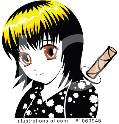 Royalty-Free (RF) Manga Clipart Illustration by Vector Tradition SM - Stock Sample #1060945