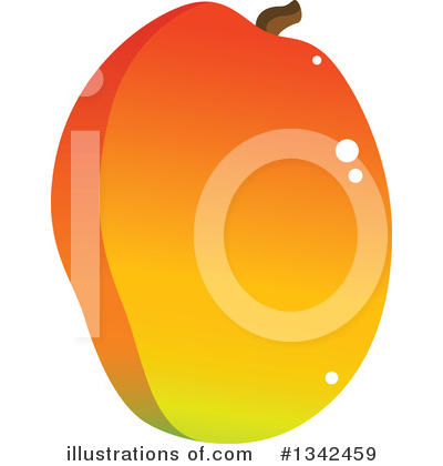 Royalty-Free (RF) Mango Clipart Illustration by Vector Tradition SM - Stock Sample #1342459