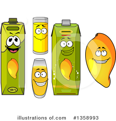 Royalty-Free (RF) Mango Clipart Illustration by Vector Tradition SM - Stock Sample #1358993