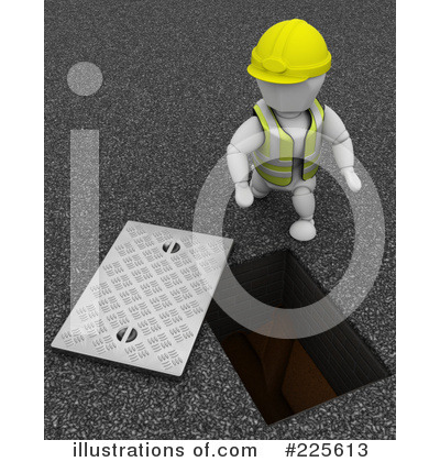 Royalty-Free (RF) Manhole Clipart Illustration by KJ Pargeter - Stock Sample #225613