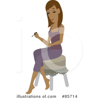 Royalty-Free (RF) Manicure Clipart Illustration by Rosie Piter - Stock Sample #85714