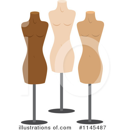 Royalty-Free (RF) Mannequin Clipart Illustration by Rosie Piter - Stock Sample #1145487
