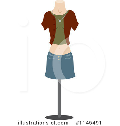Royalty-Free (RF) Mannequin Clipart Illustration by Rosie Piter - Stock Sample #1145491