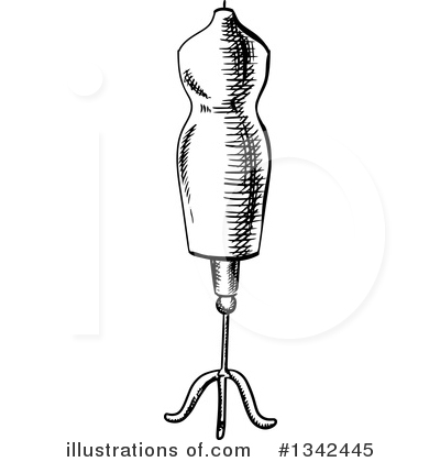 Royalty-Free (RF) Mannequin Clipart Illustration by Vector Tradition SM - Stock Sample #1342445