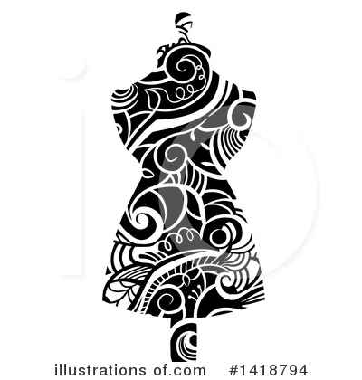 Royalty-Free (RF) Mannequin Clipart Illustration by BNP Design Studio - Stock Sample #1418794