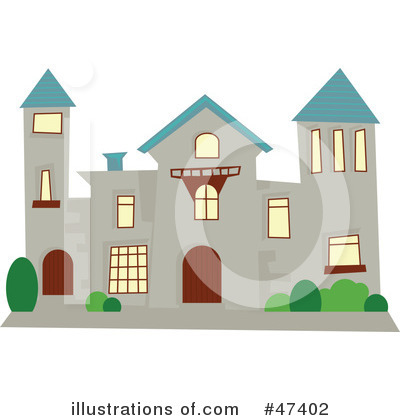 Royalty-Free (RF) Mansion Clipart Illustration by Prawny - Stock Sample #47402