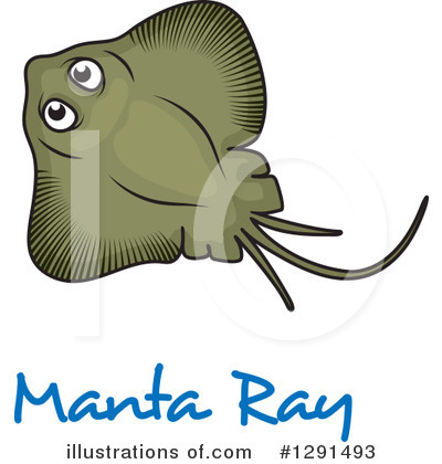 Royalty-Free (RF) Manta Ray Clipart Illustration by Vector Tradition SM - Stock Sample #1291493