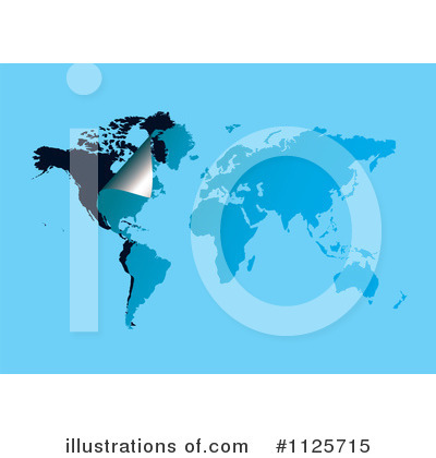 Royalty-Free (RF) Map Clipart Illustration by michaeltravers - Stock Sample #1125715