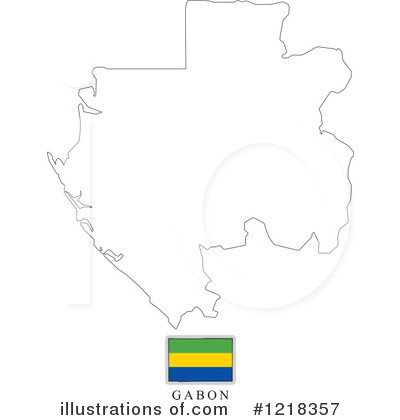 Gabon Flag Clipart #1218357 by Lal Perera